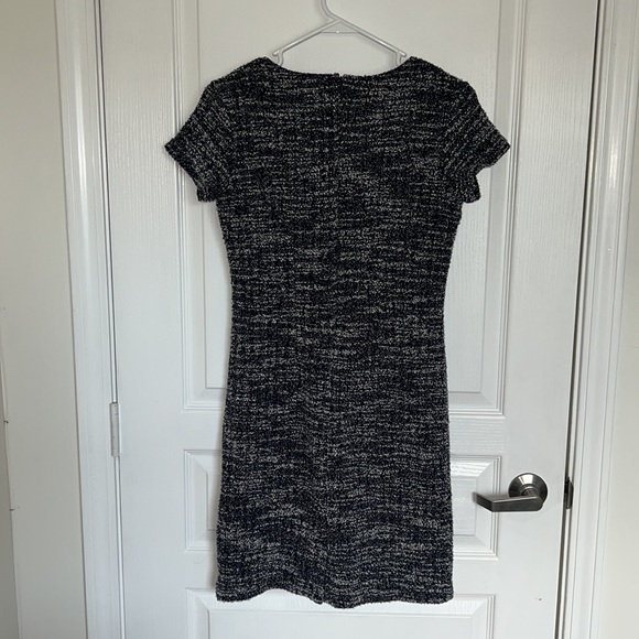 Banana Republic Navy and White Tweed Dress - Picture 2 of 3